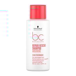 Shampooing pour cheveux abîmés BC Repair Rescue 50ml,  Shampooing pour cheveux abîmés BC Repair Rescue 50ml