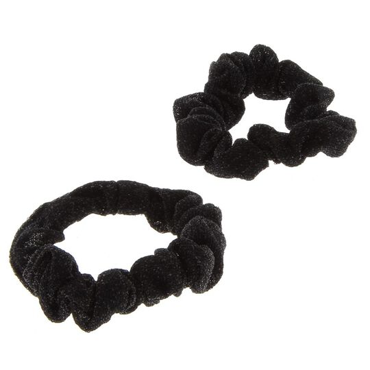 Duo de chouchous brillants noir paillet&eacute;