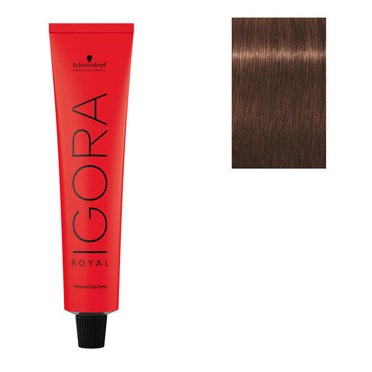 Coloration permanente Igora Royal 6-68 blond fonc&eacute; chocolat rouge