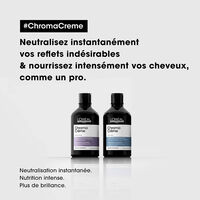 Shampooing neutralisant pour cheveux bruns Chroma Crème bleu