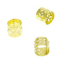 Anneaux bijoux cheveux doré grand modèle