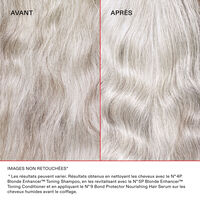 Routine cheveux blonds