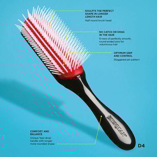 Brosse d&eacute;m&ecirc;lante D4 rouge