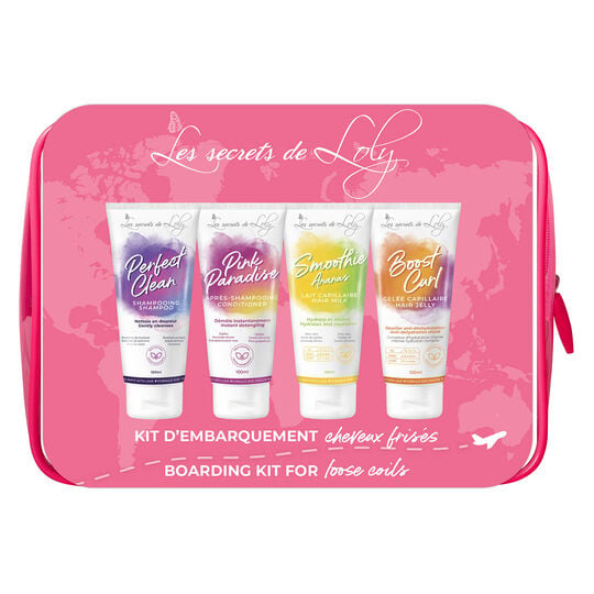 Kit d'embarquement cheveux fris&eacute;s