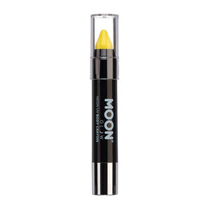 Crayon néon corps et visage Moon Glow jaune