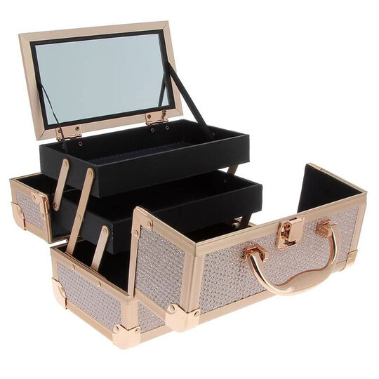 Mini Valise &agrave; main Rose Gold