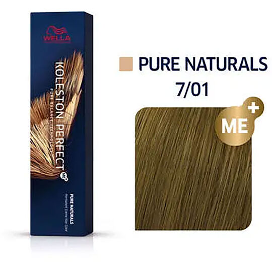 Coloration permanente Koleston Perfect Me+ 7/01 blond naturel cendré