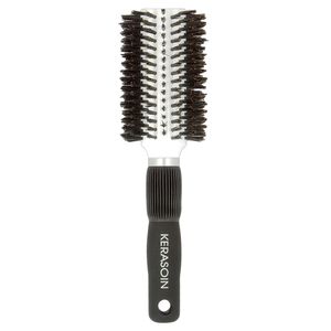 Brosse c&eacute;ramique ronde sanglier professionnelle 33mm
