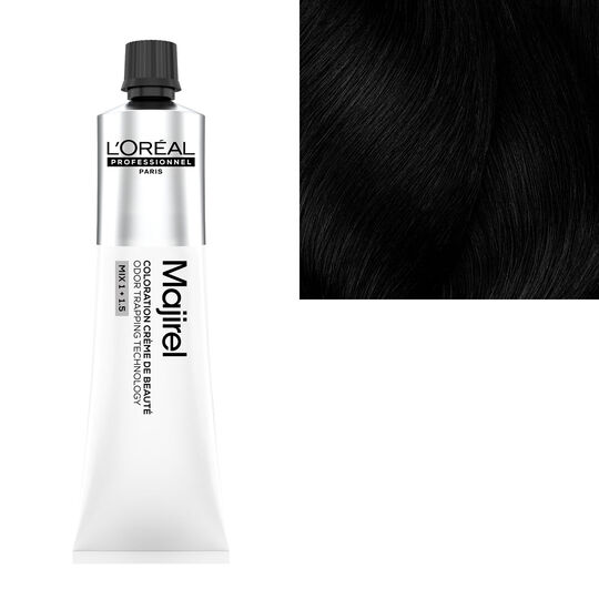 Coloration cr&egrave;me de beaut&eacute; Majirel 1 noir