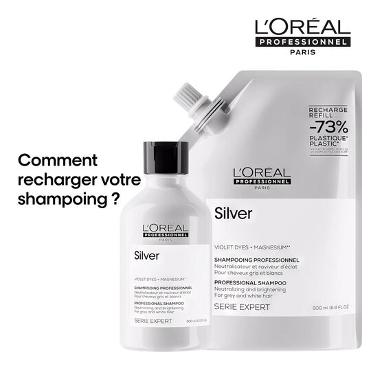 Shampooing déjaunissant Silver recharge 500ml