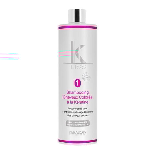 Shampooing pour cheveux colorés à la kératine K-Liss