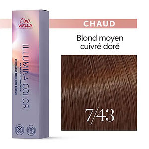 Illumina color 7/43 blond cuivr&eacute; dor&eacute;