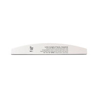 Lime &agrave; ongles 2 faces lavable demi-lune 180/180 blanc, pour ongles naturels