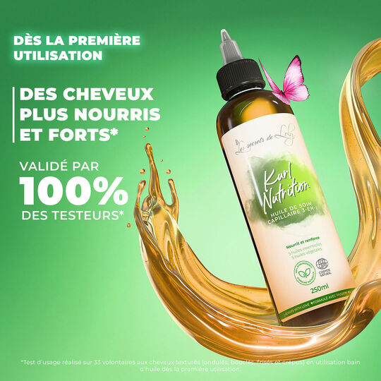 Huile de soin capillaire 3-en-1 Kurl Nutrition