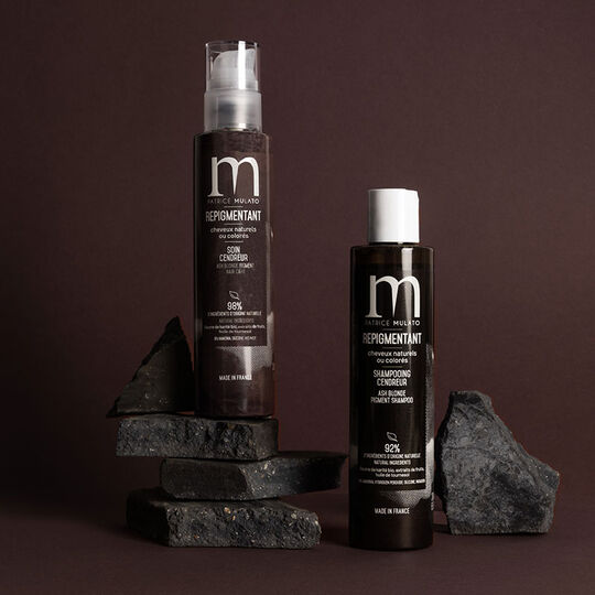 Shampooing repigmentant cheveux naturels ou colorés cendreur