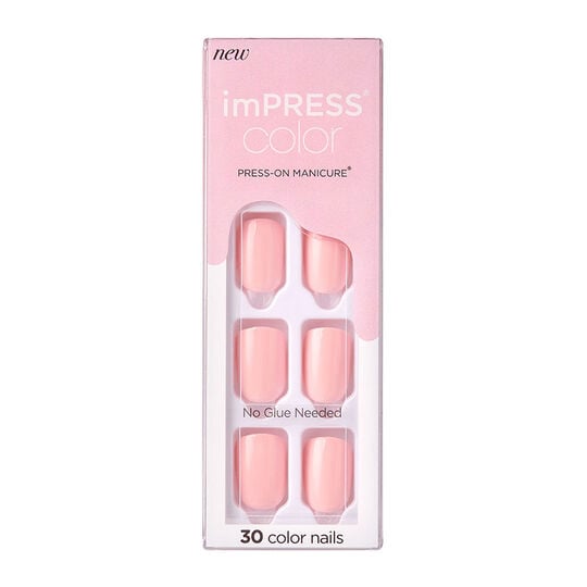 Faux ongles impress color pick me pink