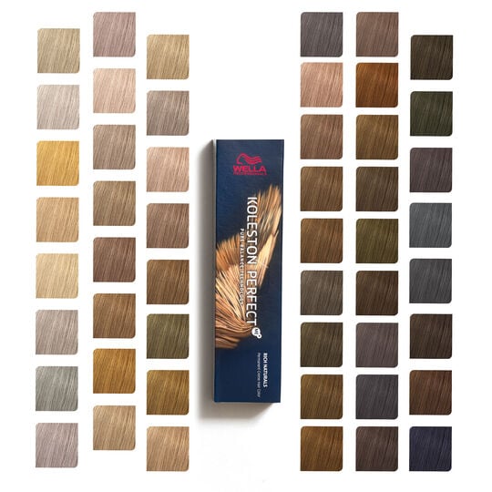 Coloration permanente Koleston Perfect Me+ 8/41 blond clair cuivr&eacute; cendr&eacute;