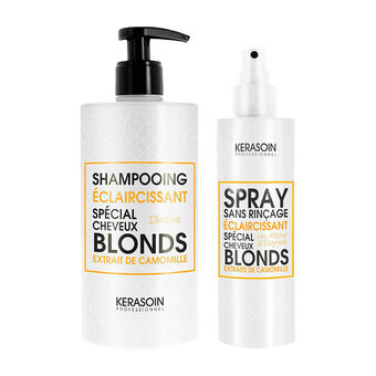 Rituel éclaircissant pour cheveux blonds naturels shampooing et spray