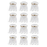 Mini pinces croco transparents 1cm