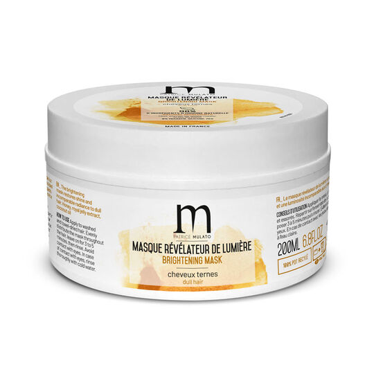 Masque révélateur de lumière pour cheveux ternes