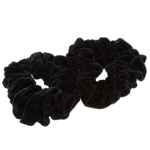 2 Chouchous velours XXL noir,  2 Chouchous velours XXL noir