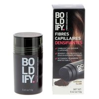 Fibres densifiantes pour cheveux châtain clair