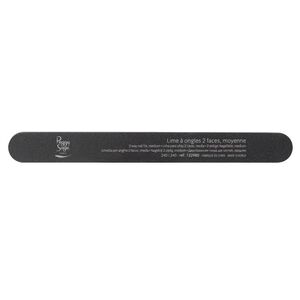 Lime &agrave; ongles 2 faces lavable 240/240 noir, pour ongles naturels