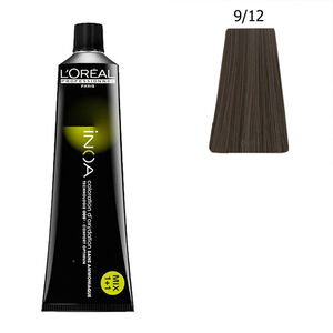 Inoa Coloration sans ammoniaque 9.12 blond tr&egrave;s clair cendr&eacute; iris&eacute;