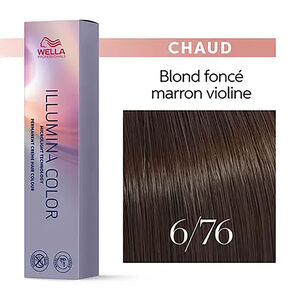 Illumina color 6/76 blond fonc&eacute; marron violine