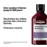 Shampooing neutralisant Vitamino Color Spectrum violet, anti-jaune