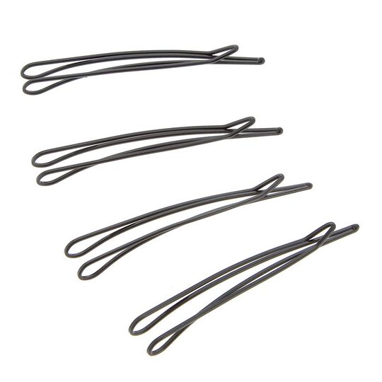 Lot de 4 barrettes noires