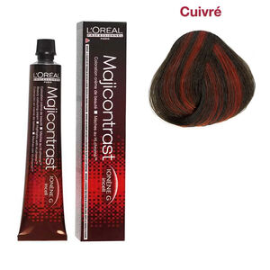Coloration cr&egrave;me &agrave; m&egrave;ches Majicontrast Majirel cuivr&eacute; pur