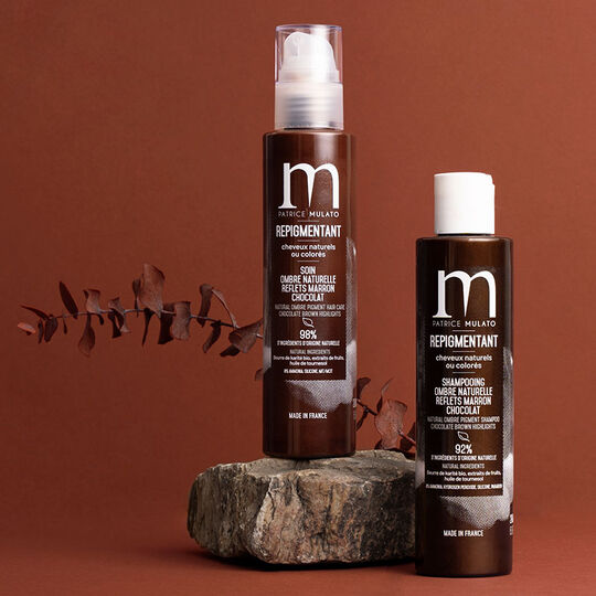 Shampooing repigmentant cheveux naturels ou color&eacute;s ombre naturelle