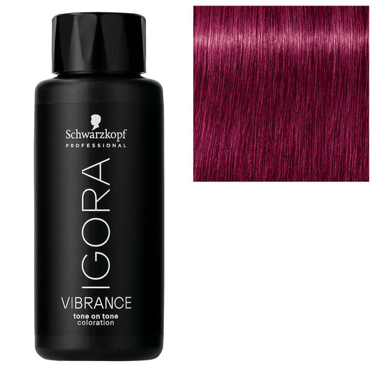 Coloration demi-permanente Igora Vibrance 0-89 booster rouge violet