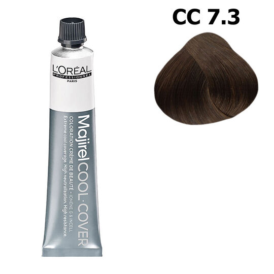 Coloration neutralisante Majirel Cool Cover 7.3 blond dor&eacute;