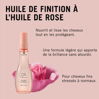 Huile de finition Rose pour cheveux fins ou stressés,  Huile de finition Rose pour cheveux fins ou stressés