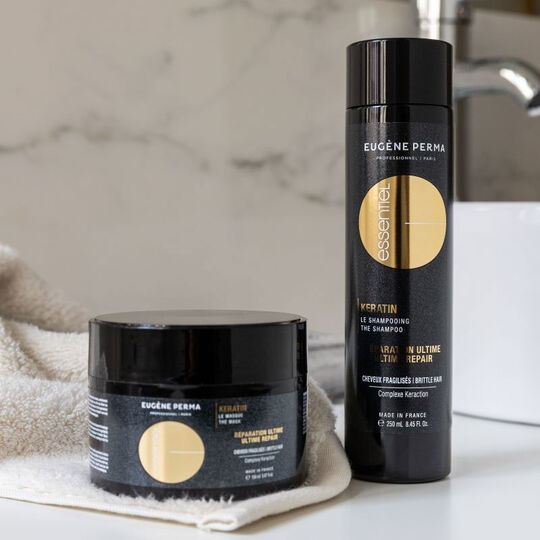 Rituel r&eacute;parateur shampooing et masque Essentiel Keratin shampooing 250ml + masque 500ml