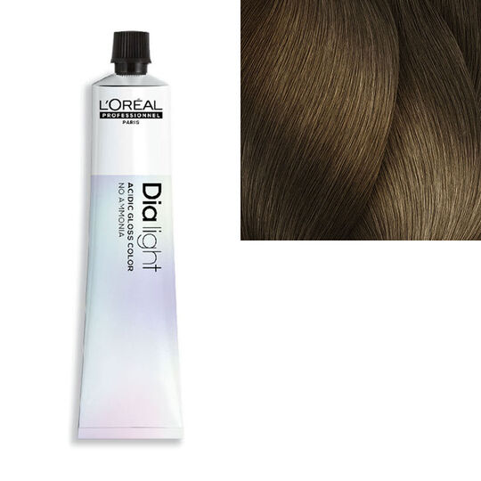 Coloration ton sur ton Dialight 7.31 blond dor&eacute; cendr&eacute;