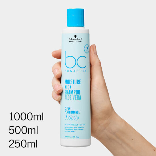 Shampooing hydratant aloe vera BC Moisture Kick 250 ml