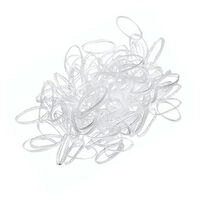 Mini élastiques silicone transparents