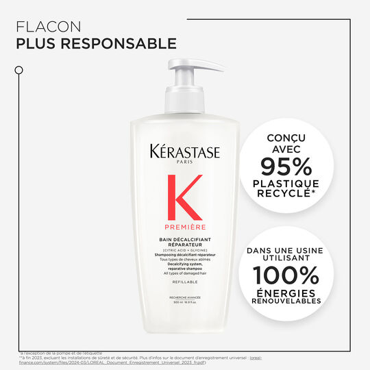 Bain d&eacute;calcifiant r&eacute;parateur Premi&egrave;re 500 ml rechargeable
