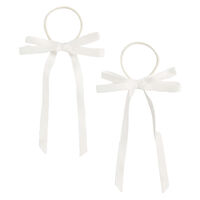 &Eacute;lastiques &agrave; ruban blanc cr&egrave;me