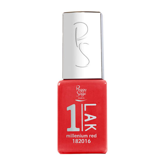 1-LAK vernis semi-permanent 3 en 1 milenium red