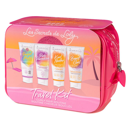 Travel kit routine cheveux boucl&eacute;s