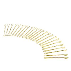 Pince guiche ondulée 4cm dorées,  Pince guiche ondulée 4cm dorées