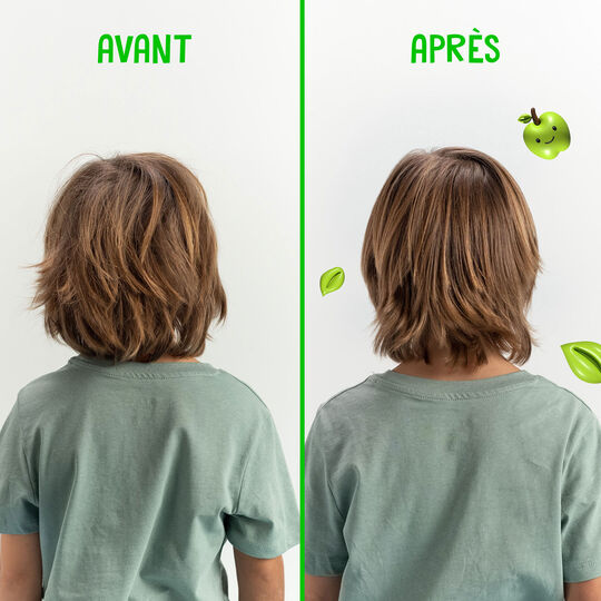 Duo shampooing & d&eacute;m&ecirc;lant enfant Equave Kids applestastic