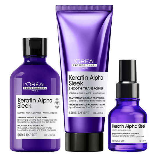 Routine lissante Keratin Alpha Sleek
