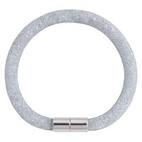 Bracelet strass filet gris