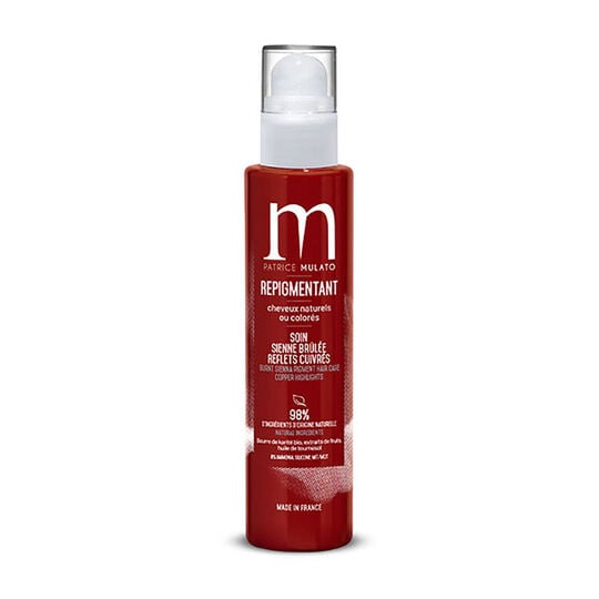 Soin repigmentant cheveux naturels ou colorés sienne brûlée