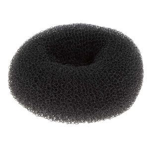 Couronne chignon donuts 6 cm noir,  Couronne chignon donuts 6 cm noir